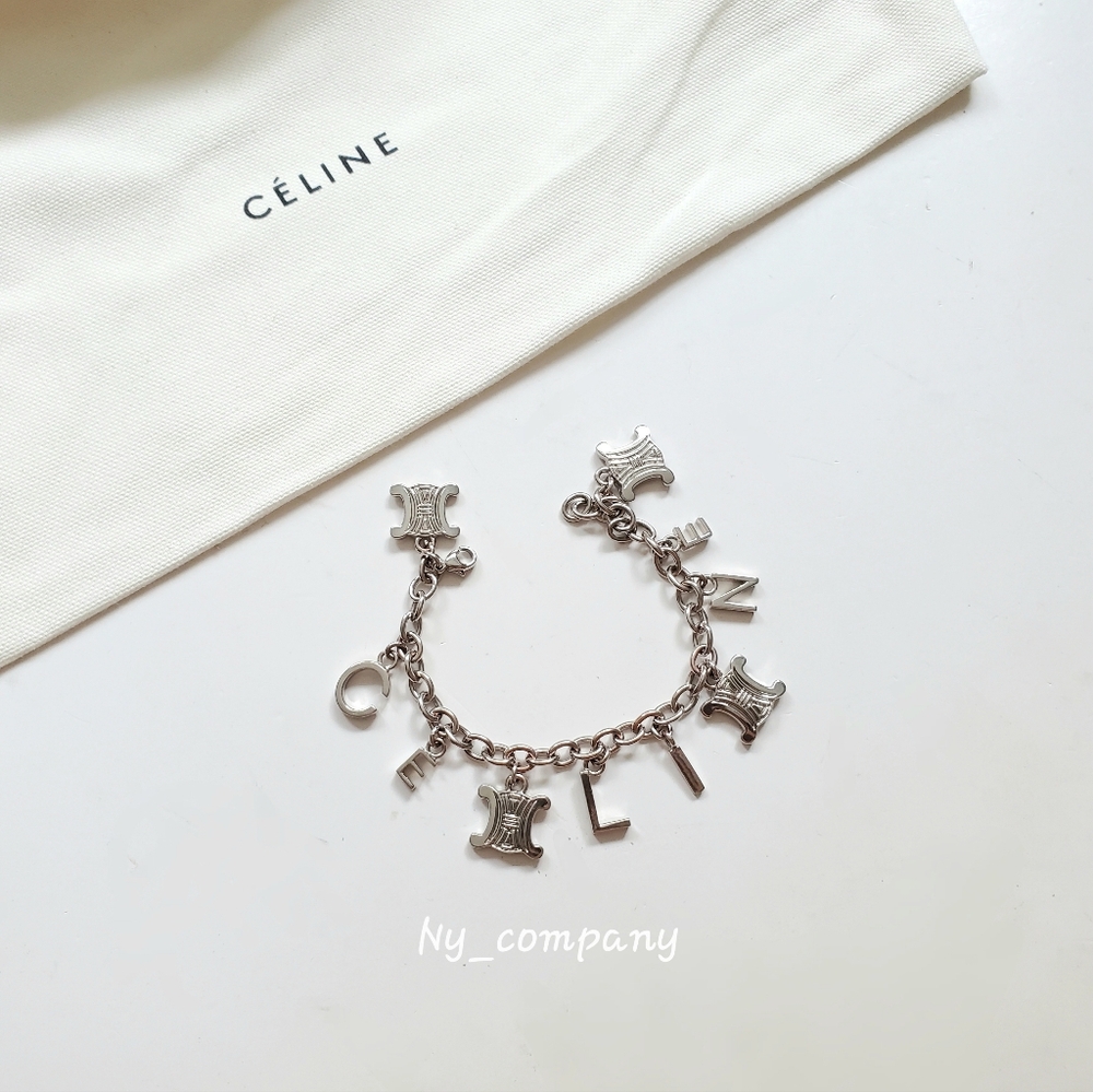 (SALE)Celine Multi Logo Charm Bracelet